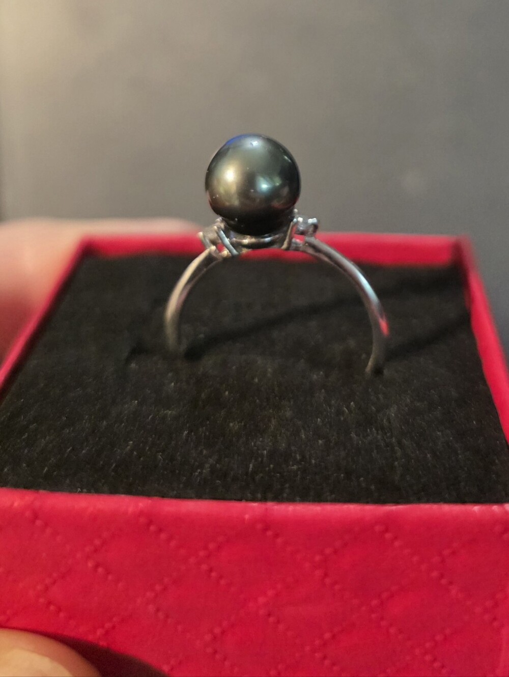 Black Tahitian Pearl Ring
